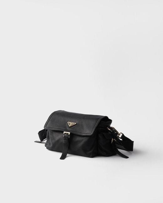 Prada Black Explore Re-Nylon Medium Shoulder Bag