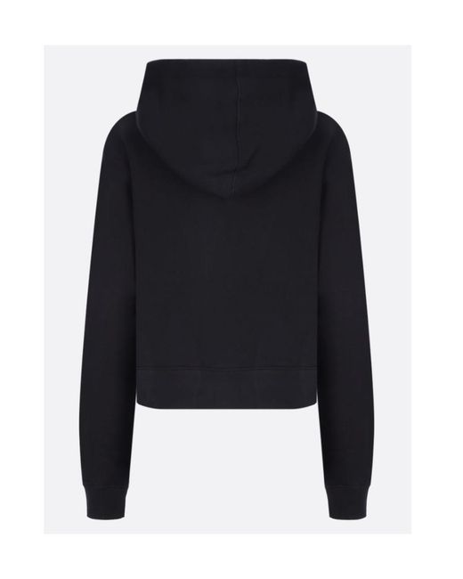 Palm Angels Black Sprayed Bear Logo Hoodie