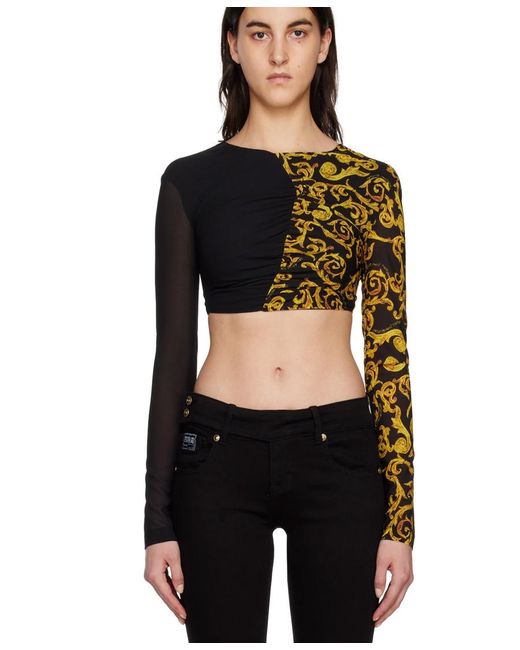 Versace Jeans Black Spliced T-Shirt