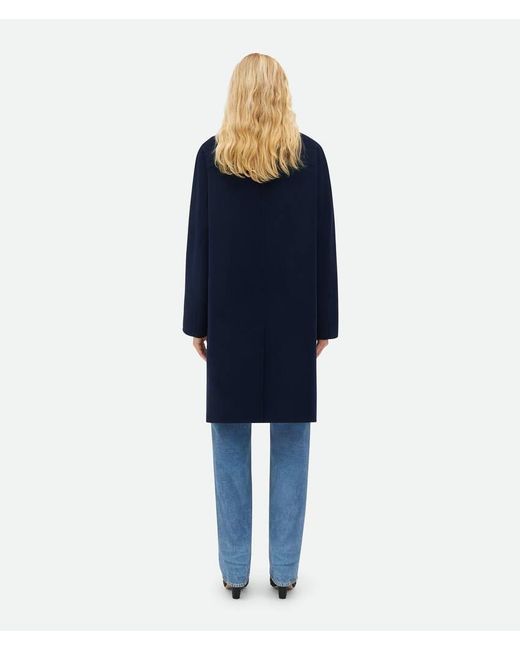 Bottega Veneta Blue Long Sleeved Buttoned Coat