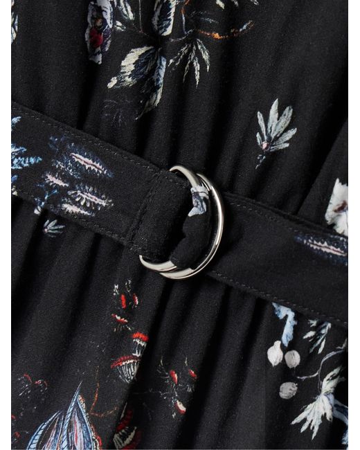 Adam Lippes Black Printed Dress