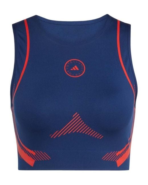 Adidas By Stella McCartney Blue Truepace Running Performance Top