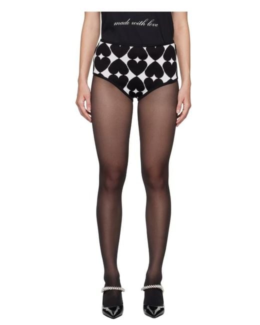 Moschino Black Elastic Waist Shorts
