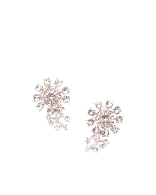 Self-Portrait White Flower Earrings