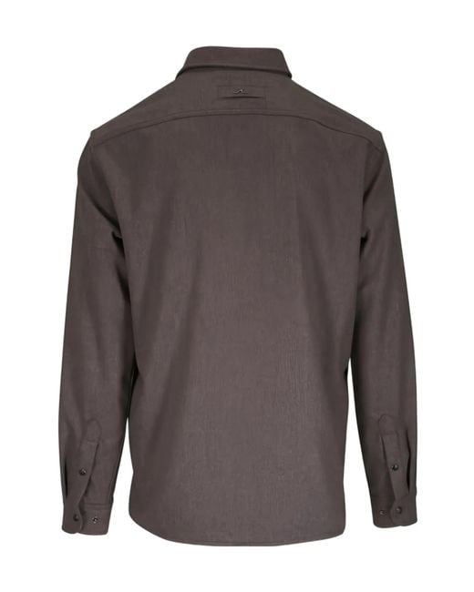 Paul & Shark Brown Flap-Pocket Shirt for men