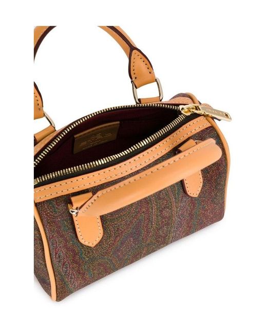Etro Brown Logo Crossbody Bag