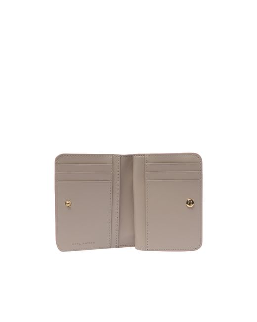 Marc Jacobs Natural The Covered J Marc Bi-Fold Mini Wallet