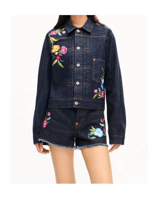 KENZO Blue Wildflower' Trucker Jacket