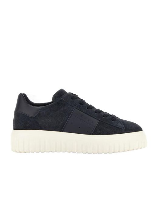 Hogan Blue H-Stripes Sneakers for men