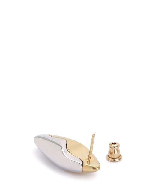 Dior Metallic Logo Earrings