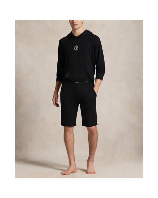 Polo Ralph Lauren Black Puck Logo Jersey Short for men
