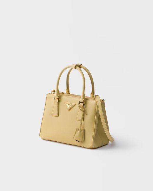 Prada Metallic Galleria Small Saffiano Leather Bag
