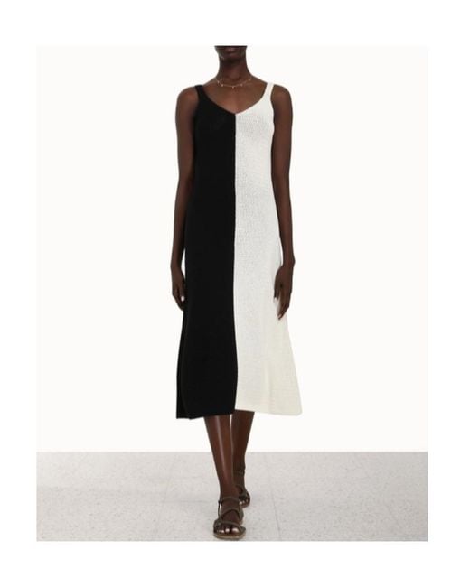 Zimmermann White Clover Crochet Medium-Length Dress
