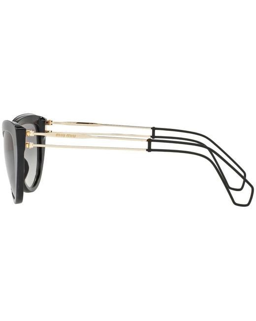 Miu Miu Metallic Logo Sunglasses