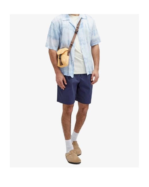 A.P.C. Blue Belt Loop Shorts for men