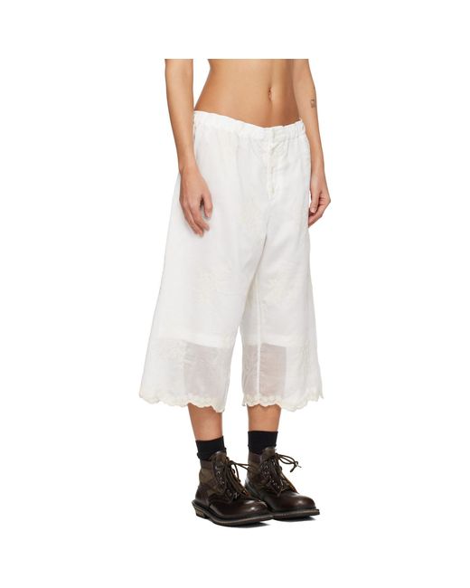Our Legacy Natural Frill Shorts