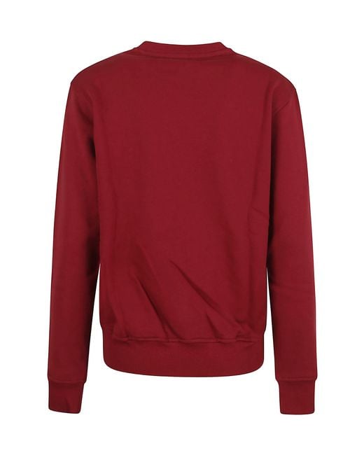Fiorucci Red Graphic Printed Crewneck Sweatshirt
