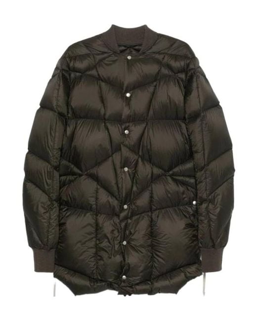 Rick Owens Gray Flight Down Jacket for men