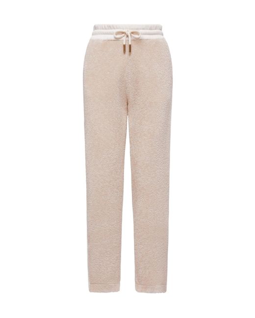 Moncler Natural Teddy Track Pants