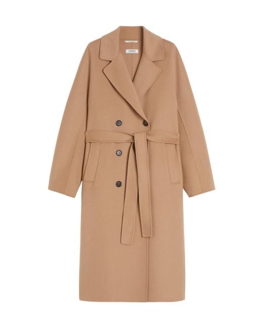 Max Mara Natural 'S Paul Double-Breasted Belted Coat