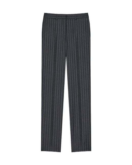 Givenchy Gray Striped Skinny Pants