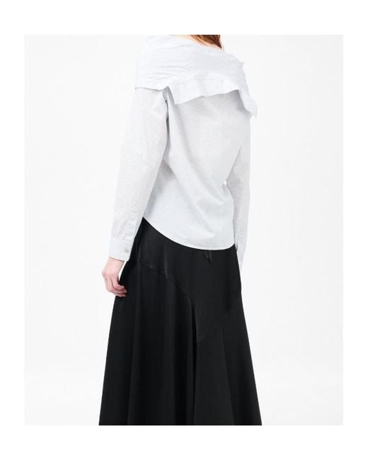 Our Legacy White Kaonashi Embroidered Shirt