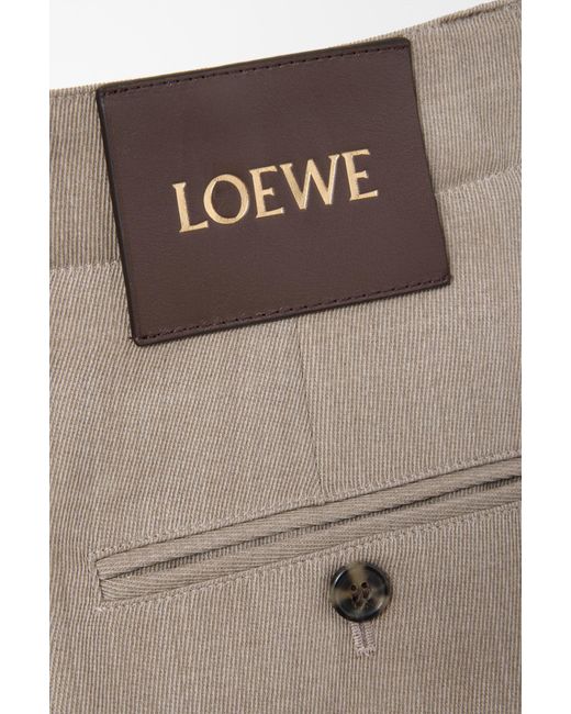 Loewe Gray Pressed Crease Belted Trousers
