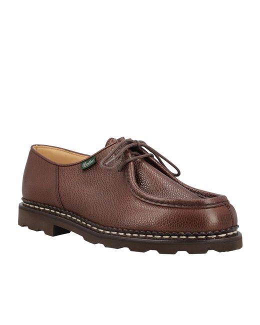 Paraboot Brown Michael Norwegian Derby Shoes for men