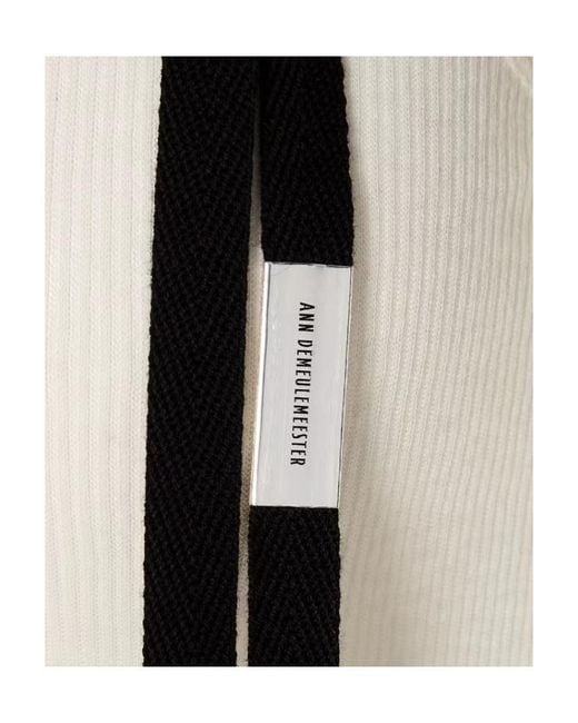 Ann Demeulemeester White Sleeveless Dress