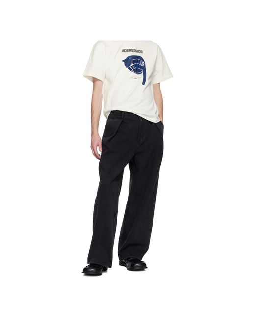 Adererror Black Trs Tag 02 Jeans for men