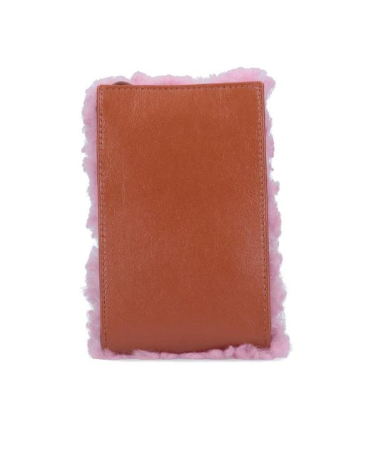 Marni Pink Museo Logo Embroidered Shoulder Bag