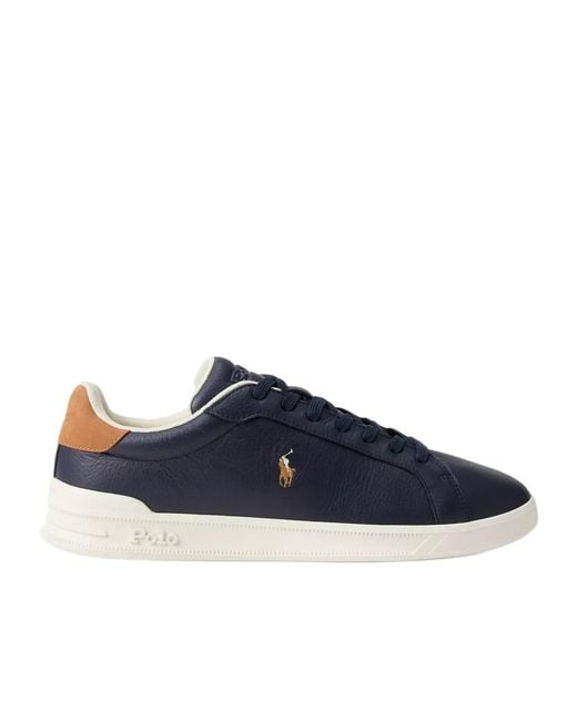 Polo Ralph Lauren Blue Heritage Court Low-Top Trainers for men
