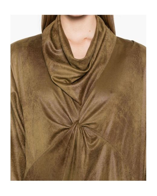 Isabel Marant Brown Long-Sleeved Dress