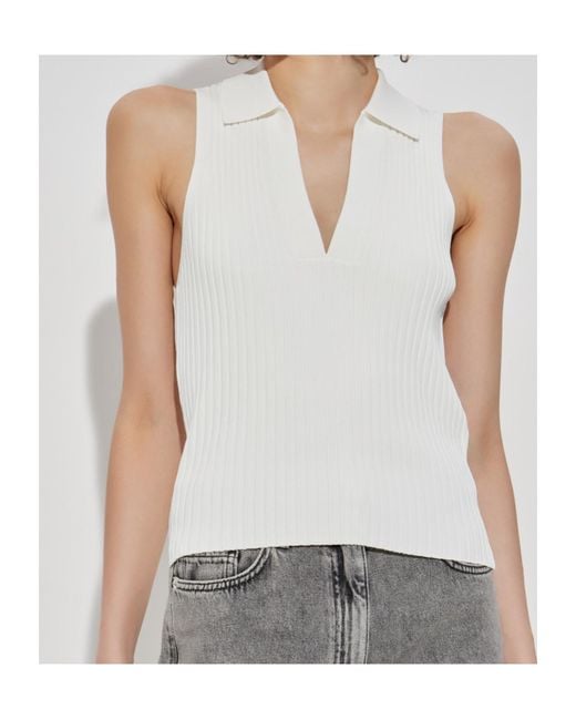 IRO White Sleeveless Top