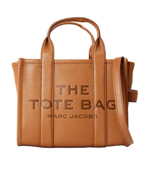 Marc Jacobs Brown Stylish Small Leather Tote Bag