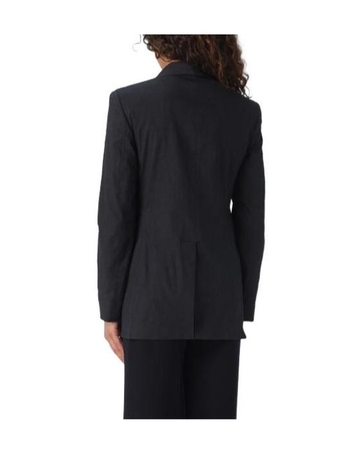 Theory Blue Shawl-Lapels Single-Breasted Blazer