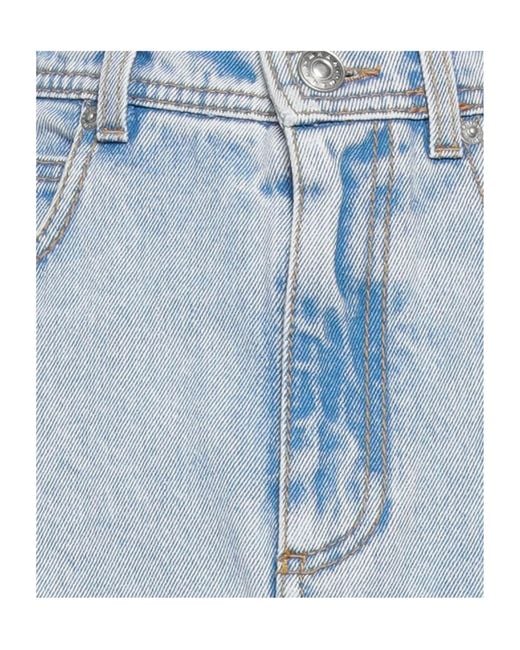 Marni Blue Medium Denim Umbrella Skirt