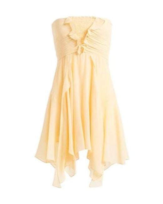 Isabel Marant Yellow Sleeveless Deep V Chiffon Dress