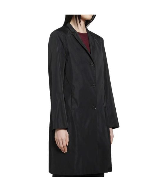 Jil Sander Blue Long-Sleeved Coat