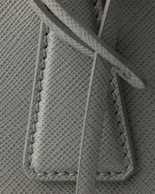 Prada Gray Galleria Small Saffiano Leather Bag