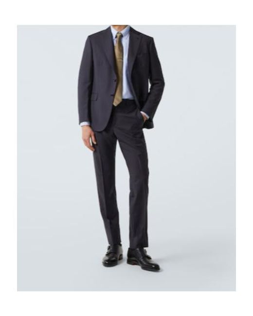 Brioni Blue Trevi Wool And Mohair Suit for men