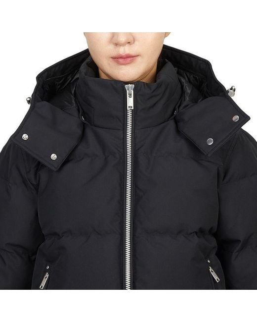 Moose Knuckles Black Padded Hooded Jacket