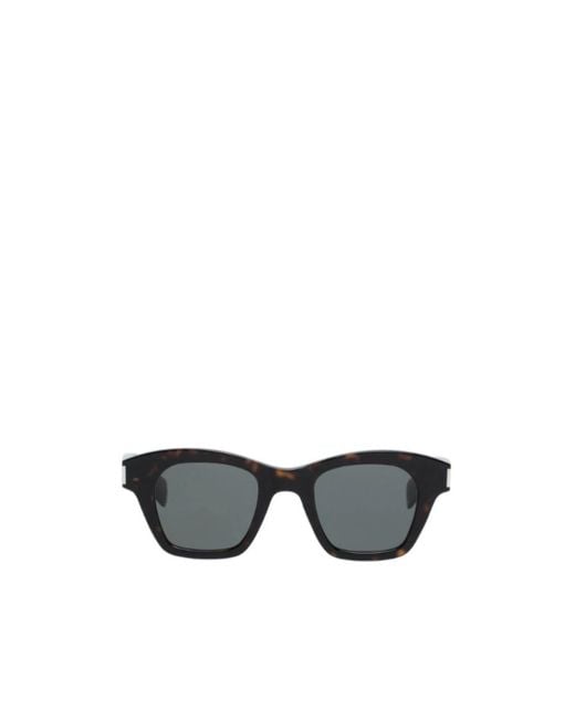 Saint Laurent Brown Rectangular Sunglasses for men