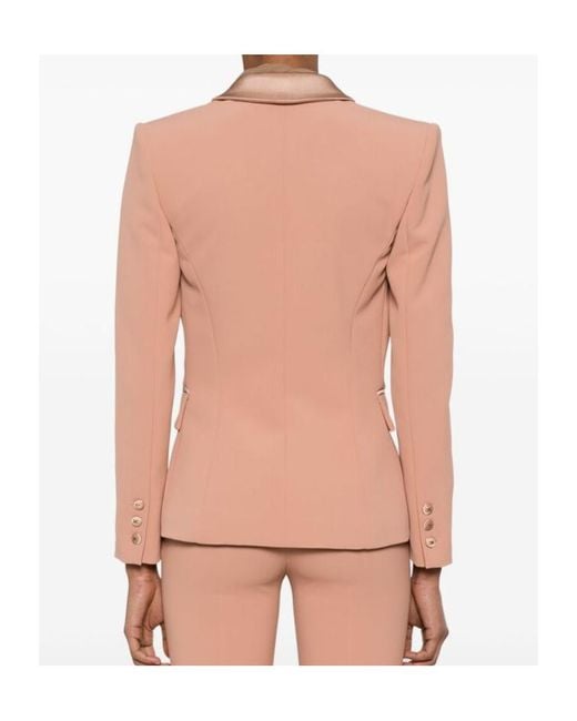 Elisabetta Franchi Pink Crêpe Jacket