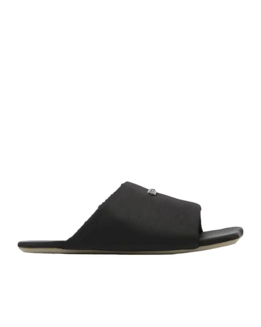 MM6 by Maison Margiela Black Logo-Plaque Sandals for men