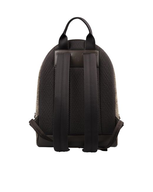 Etro Brown Paisley-Print Logo-Appliqué Backpack for men