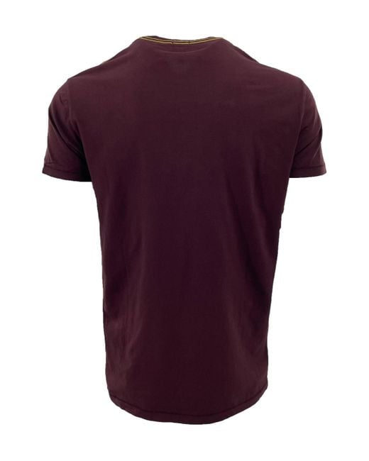 Armani Jeans Purple Item O-Neck Short-Sleeved T-Shirt for men