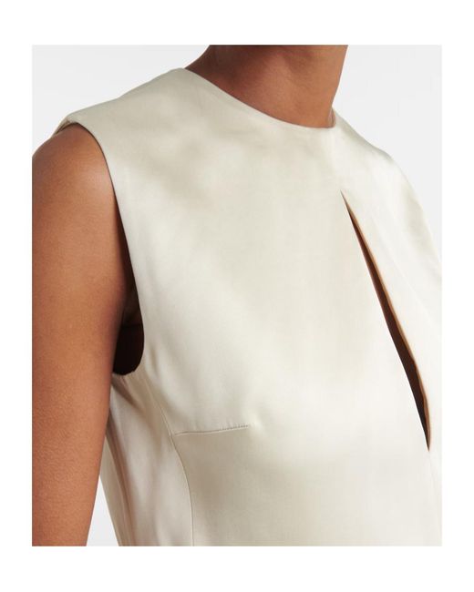 Jil Sander Natural Peplum Top