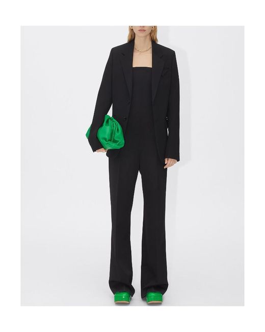 Bottega Veneta Black Single-Breasted Long Sleeved Blazer