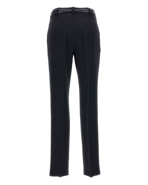 Max Mara Blue Belt Loops Slacks